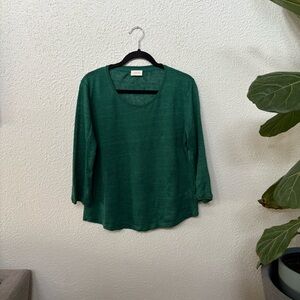 POETRY Round Neck Linen Top